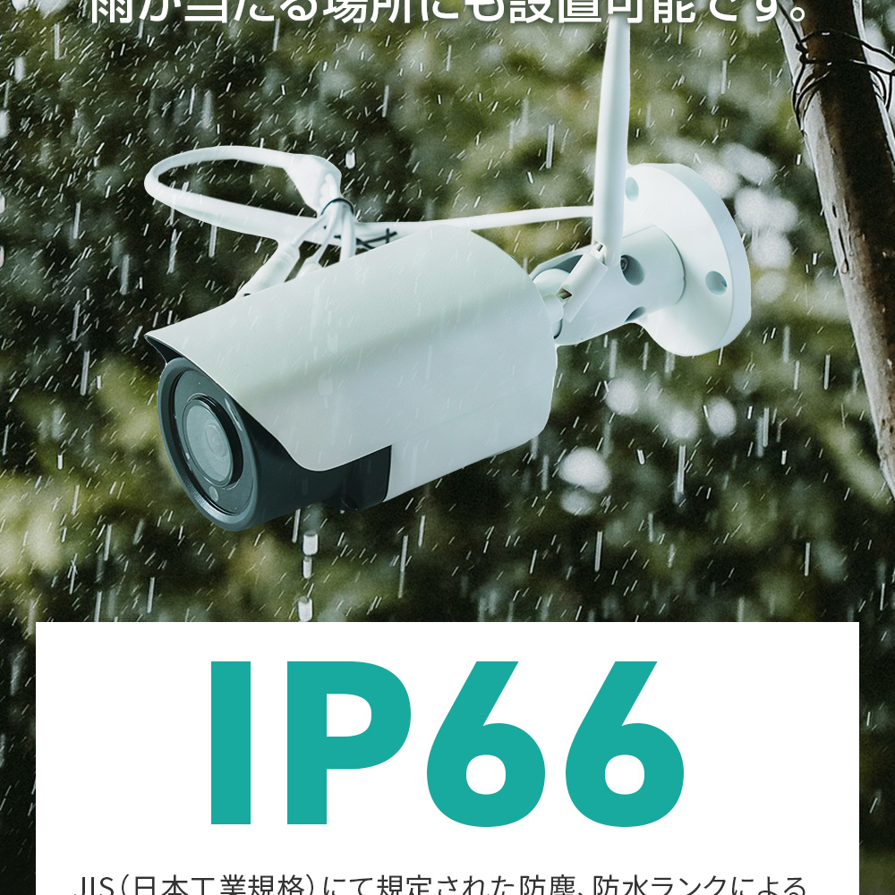 IP66防水仕様
