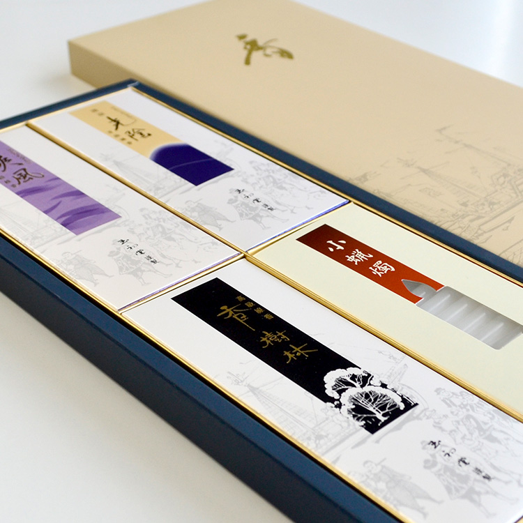 ☆新品　高級線香詰め合わせセット☆ 玉初堂「香セレクト」No.15 3種類の高級線香と小蝋燭の詰合せ 香