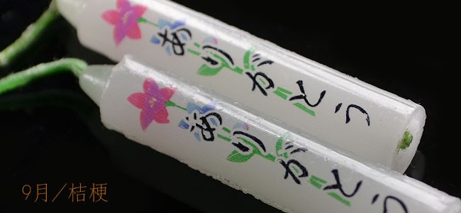 蝋燭 10分ローソク 季節の花 【香舗天年堂】【御供】【お彼岸】【お盆】【祥月命日】