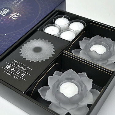 蓮の器 ローソク 浄蓮花 じょうれんか ほのか フロストホワイト
