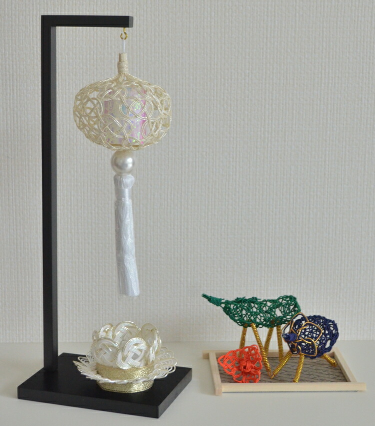 【盆提灯】【LED】【灯明】【水引】【牛馬】【ほおずき】【手作り】【お盆】【御供】【新盆】【進物】【インテリア雑貨】【和雑貨】【送料無料】