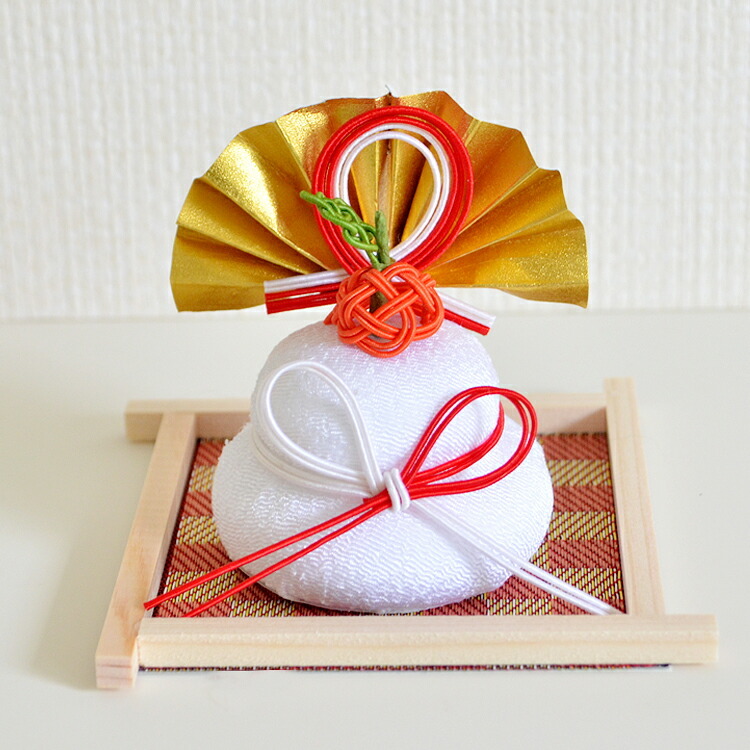 水引細工 お正月置飾り 鏡餅 小サイズ 日本製 水引 縁起飾り 和雑貨 