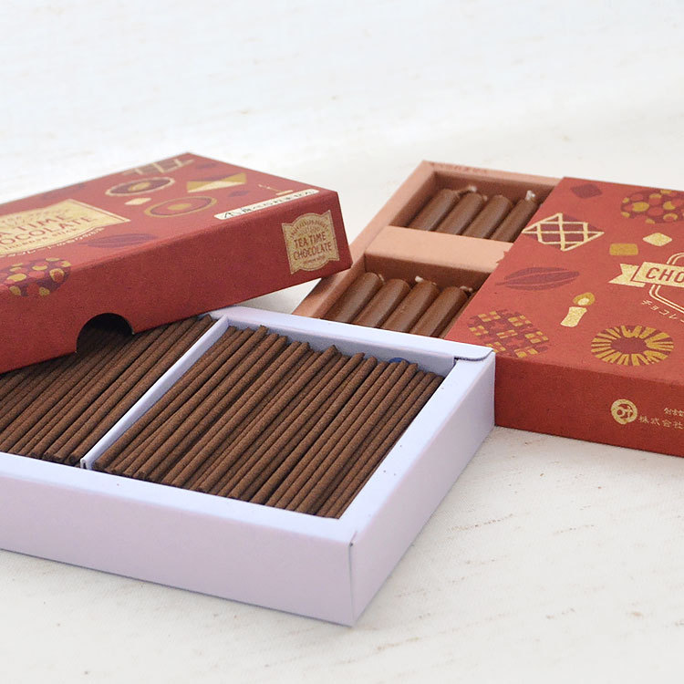 お香とろうそくのギフト TEA TIME CHOCOLATE Gift チョコレートの香り SWEET FLAVOR SERIES CL-4 セット  日本製 バレンタイン 丸叶むらた ネコポス1個まで :marukanou-cl-04:庵心堂 - 通販 - Yahoo!ショッピング