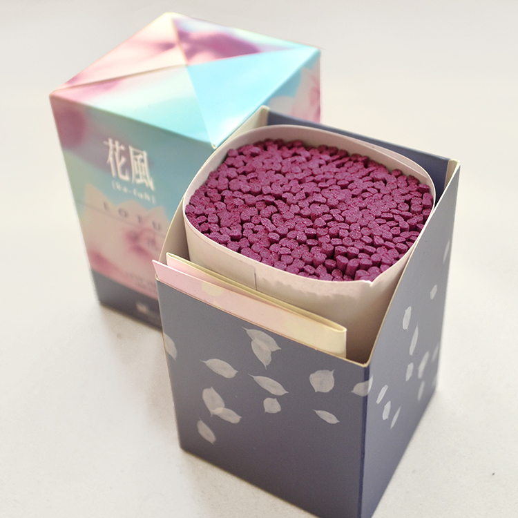 【リニューアル】日本香堂 花風 蓮花 ミニ寸タイプ〔75ｇ入り〕【燃焼時間約10分】【蓮花】【ミニ寸】【線香】【日本香堂】【けむりかなり少ない】【贈答用】【進物】【お盆】【お彼岸】【自宅用線香】【ミニ】【花】【アロマ】【換気】【空気清浄】