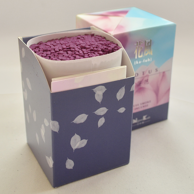 【リニューアル】日本香堂 花風 蓮花 ミニ寸タイプ〔75ｇ入り〕【燃焼時間約10分】【蓮花】【ミニ寸】【線香】【日本香堂】【けむりかなり少ない】【贈答用】【進物】【お盆】【お彼岸】【自宅用線香】【ミニ】【花】【アロマ】【換気】【空気清浄】