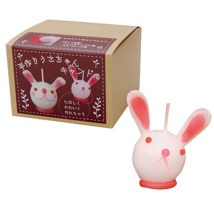 【手作りキャンドル】【ハンドクラフト】手作り うさちゃん キャンドル【手作りキット】【ろうそく】【キャンドル】【うさぎ】【兎】【子供】【遊び】【家遊び】【趣味】【クラフト】【ローソク】【キット】【子供】【キッズ】【母の日ギフト】