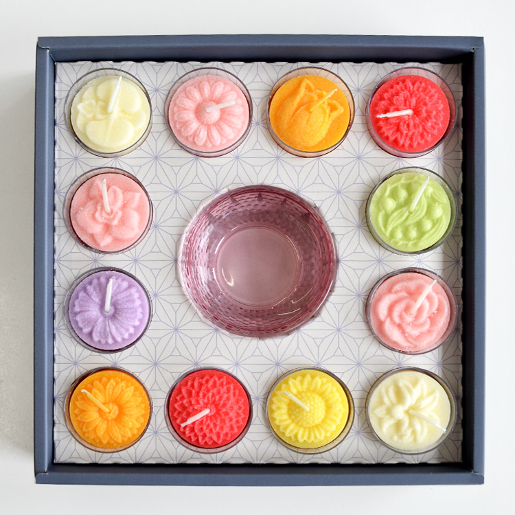【御進物ろうそく】「花暦」12ヶセット[洋花]【花のキャンドル】【カップローソク】【贈答用】【お供え】【御供】【進物用蝋燭】【進物蝋燭】【新盆見舞】【お盆】【初盆】【喪中見舞】【お悔やみ】【喪中はがきが届いたら】