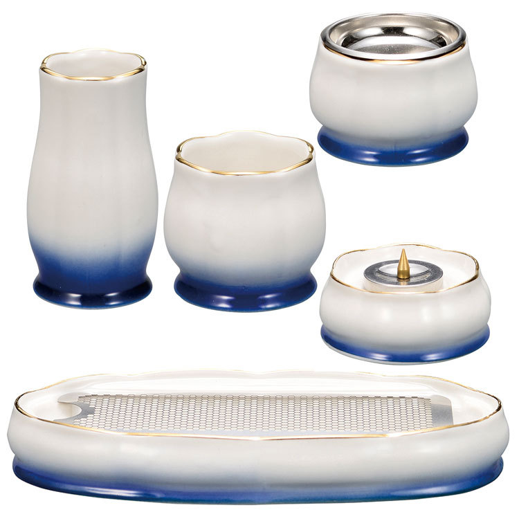 【送料無料】【美濃焼】【日本製】【仏具】【花立】【香炉】【灯立】【仏飯器】【仏器】【供物台】【線香差し】【茶湯器】【ミニ仏壇】【仏具セット】【小さめ】