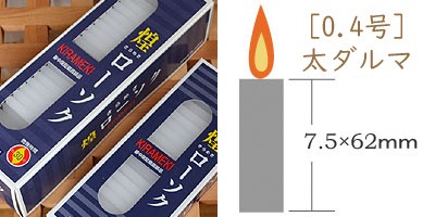 東亜ローソク【煌】【実用ローソク】【灯明】【ろうそく】【災害】【灯り】【洋ろうそく】