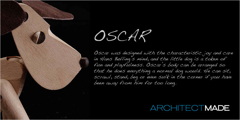 Architect MADE ( Arky tech tomeido) Oscar [Oscar dog tree toy objet d'art ornament Copen is -gen Europe Northern Europe design ]