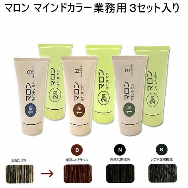 マロン マインドカラー （業務用）3セット入り ヘアカラー