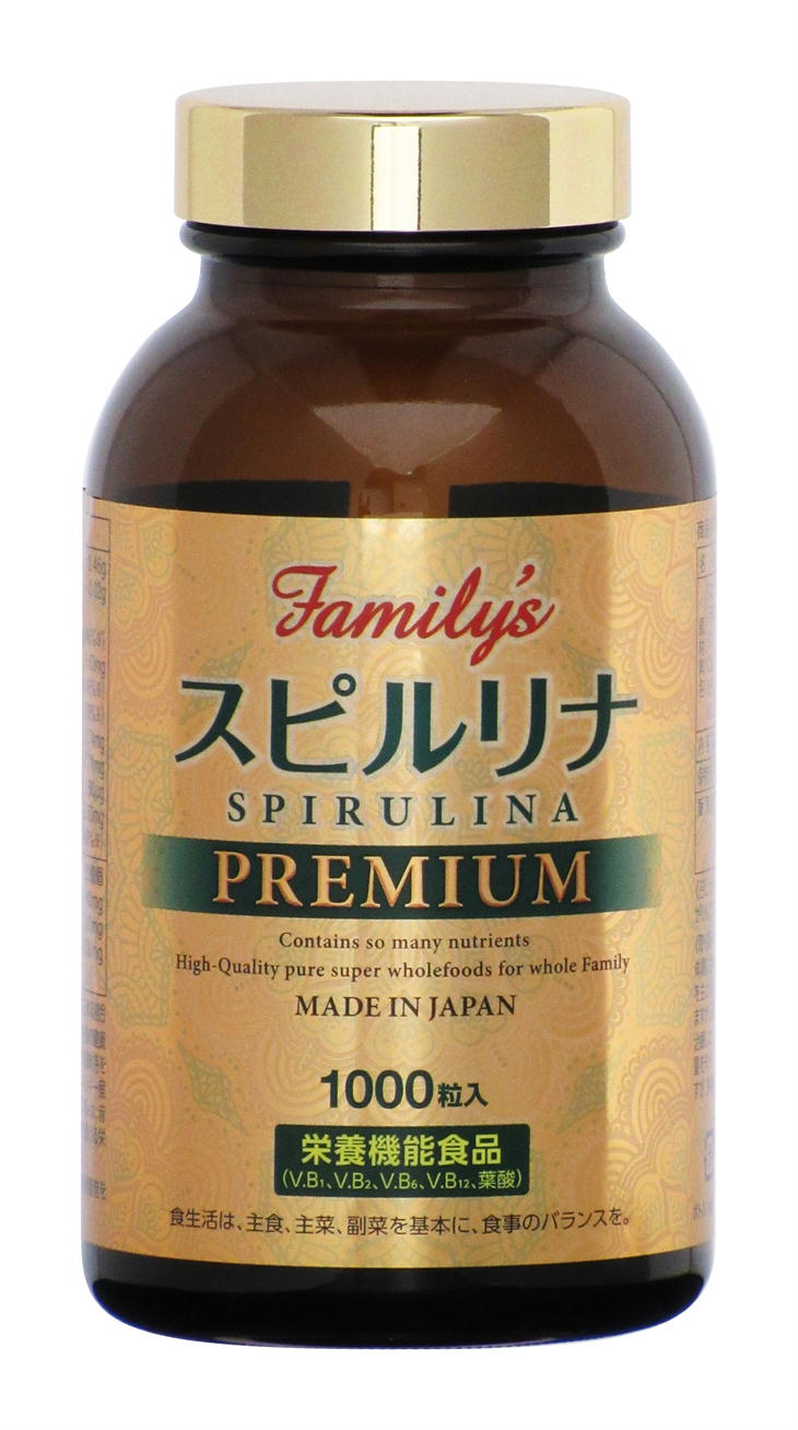 2021 Family's スピルリナ PREMIUM 2000粒入 1000粒入×2本 ファミリーズ スピルリナプレミアム サプリメント  栄養機能食品 日本製