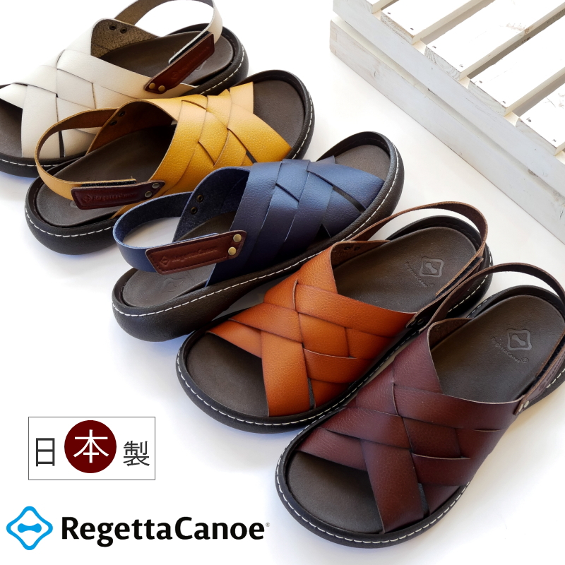 Re:getA リゲッタ カヌー サンダル レディース 日本製 バックベルト 手