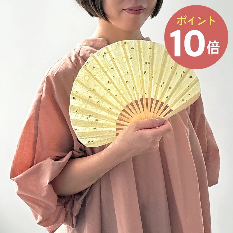 HEMING'S RICCA メロー扇子 15013【HEMING'S  ヘミングス RICCA リッカ デザイン雑貨 レディース 扇子袋付き 立夏 母の日 レース プレゼント】◇ | HEMING'S