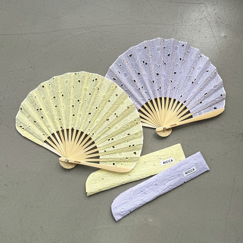 HEMING'S RICCA メロー扇子 15013【HEMING'S  ヘミングス RICCA リッカ デザイン雑貨 レディース 扇子袋付き 立夏 母の日 レース プレゼント】◇ | HEMING'S | 03