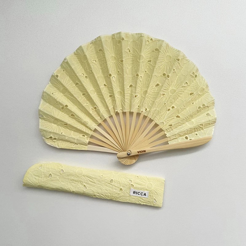 HEMING'S RICCA メロー扇子 15013【HEMING'S  ヘミングス RICCA リッカ デザイン雑貨 レディース 扇子袋付き 立夏 母の日 レース プレゼント】◇ | HEMING'S | 01