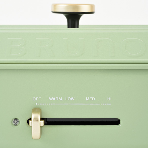 BRUNO（ブルーノ） コンパクトホットプレート グラスグリーン デザイン