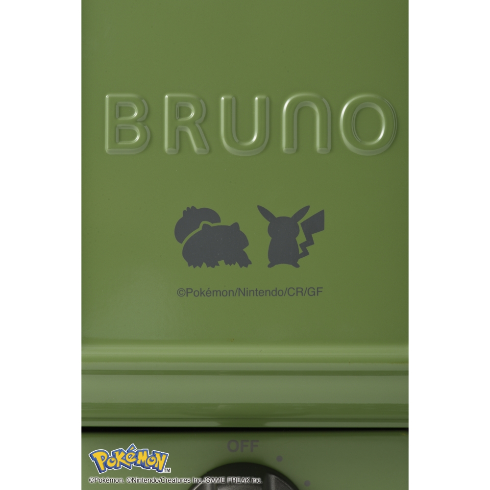 BRUNO 全3色 ポケモン ホットサンドメーカー シングル レッド