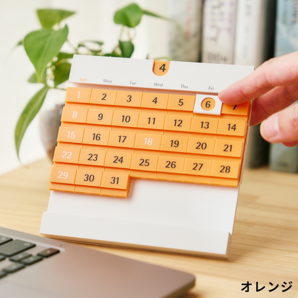 全3色 actwork's デートブロック ライト 万年カレンダー 永久