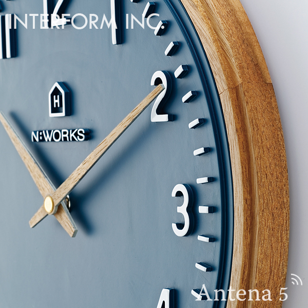 INTERFORM（インターフォルム） 掛け時計 Ekolu エコル クロック 壁