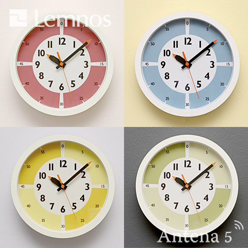 【特価商品】レムノス Lemnos 掛け時計 fun pun clock YD1 Lemnos（レムノス） Lemnos fun pun clock with color! 掛け時計 YD15