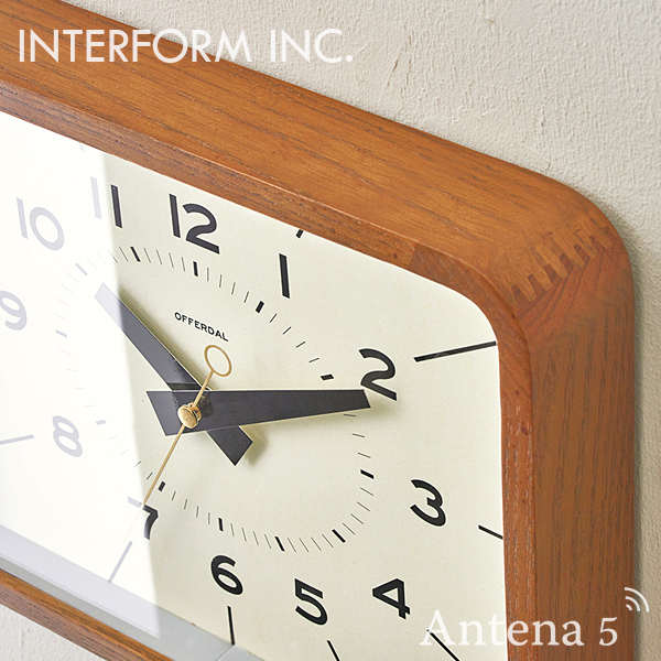 INTERFORM（インターフォルム） 掛け時計 Holger ホルガー クロック 壁