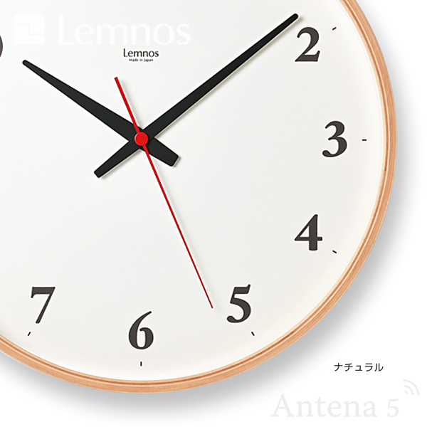 Lemnos（レムノス） Lemnos Plywood CLOCK 電波時計 LC21-06W タカタ