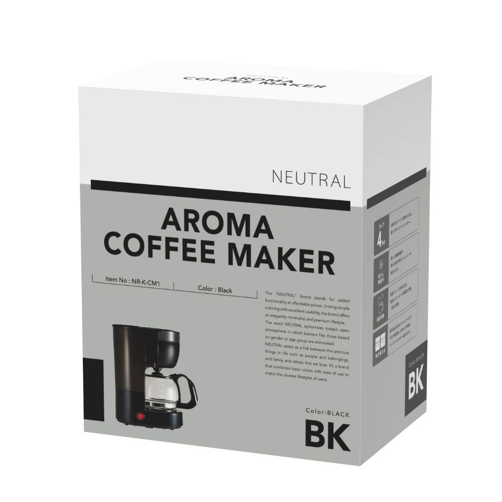 NEUTRAL アロマコーヒーメーカー  コーヒー 珈琲 ドリップ式 ドリッパー ハンドドリップ  コンパクト 保温 コーヒーマシン ラドンナ◇ | Toffy | 09