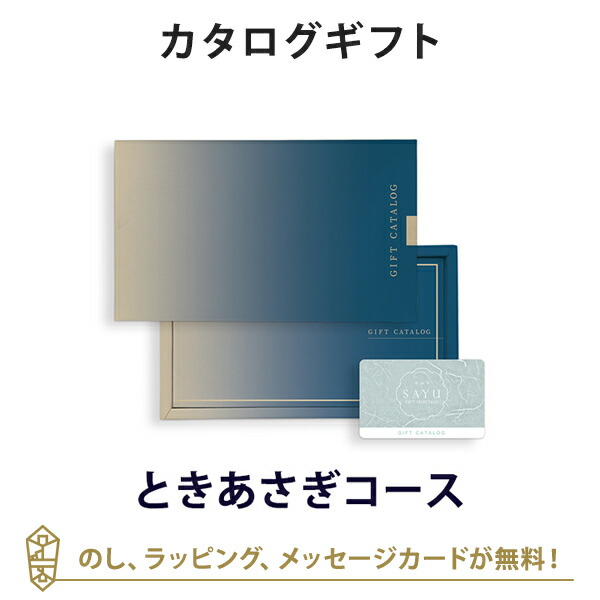 香典返し カタログギフト カードカタログ 粗供養 満中陰志 ご法要 お返し 仏事用 返礼品 弔事 SAYU(サユウ) e-order choice＜ときあさぎ-C＞
