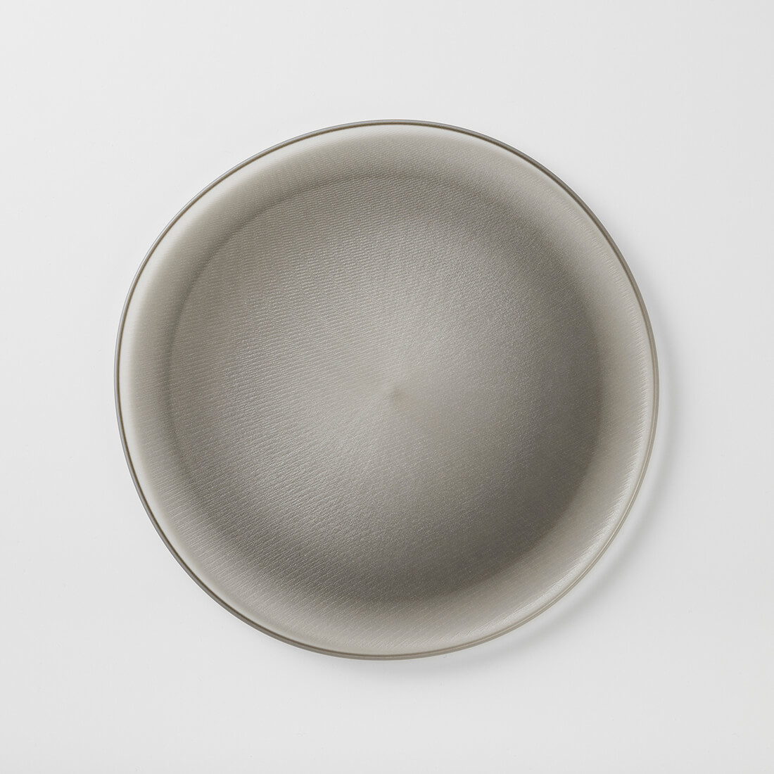ARAS（エイラス） 食器 皿 大皿 27cm モアレ スモークグレー 割れ