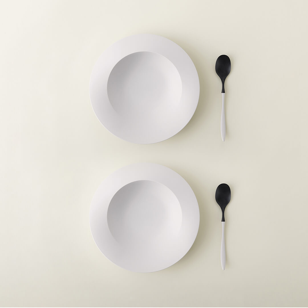 食器 食器セット ARAS カレーセット 深皿 スクープ ホワイト×2 カレースプーン×2 エイラス 割れにくい プレート 日本製 国産 漂白剤 食洗器使用可能