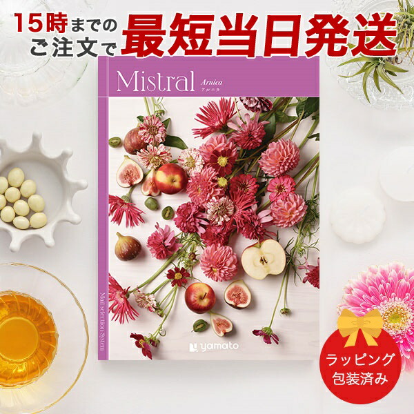 (アルニカ)Mistral(ミストラル)＜Arnica＞ カタログギフト ギフトカタログ 香典返し 出産内祝い 結婚内祝い 内祝い お返し 包装済み