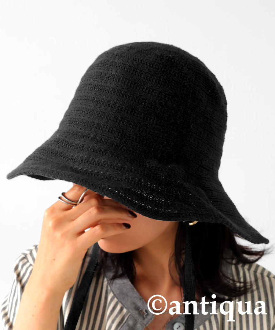 バケットハット 帽子 レディース ハット シンプル ナチュラル・再販。100ptメール便可 母の日｜antiqua｜02