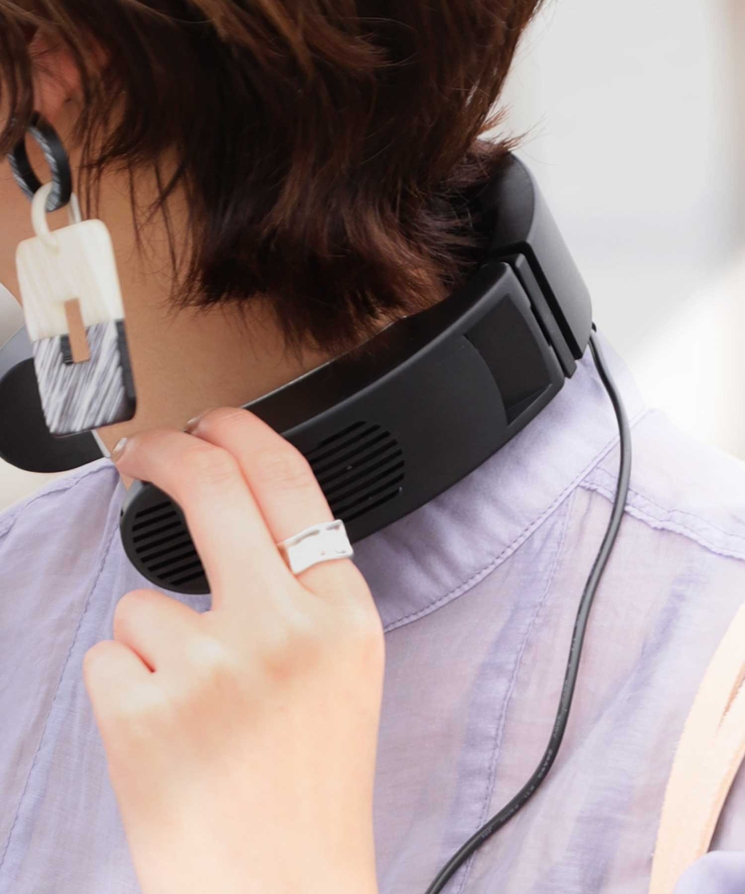 ⭐️新品未使用品⭐️ネッククーラー ネックファン ブラック EXCITECH 首掛け扇風機 ネッククーラー ネックファン 首かけ