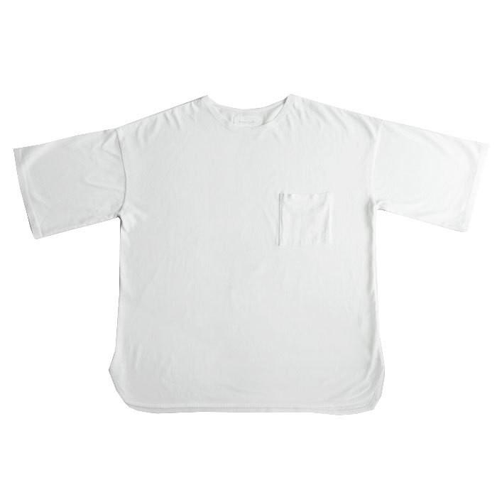 ポケット付きバスクT Tシャツ メンズ トップス 五分袖・100ptメール便可｜antiqua｜06