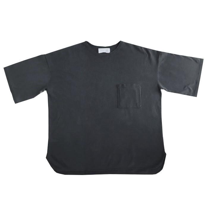 ポケット付きバスクT Tシャツ メンズ トップス 五分袖・100ptメール便可｜antiqua｜02