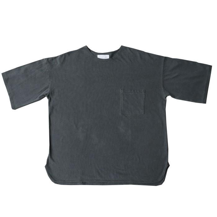 ポケット付きバスクT Tシャツ メンズ トップス 五分袖・100ptメール便可｜antiqua｜03