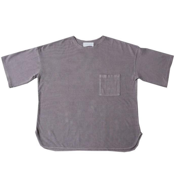 ポケット付きバスクT Tシャツ メンズ トップス 五分袖・100ptメール便可｜antiqua｜05