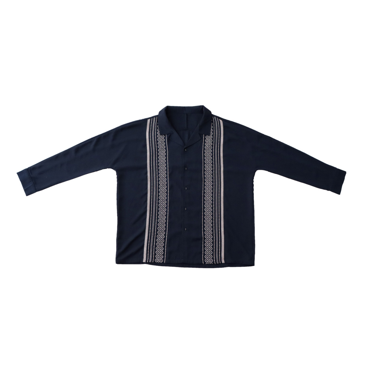 antiqua 刺繍シャツ シャツ メンズ トップス 長袖 開襟 送料無料