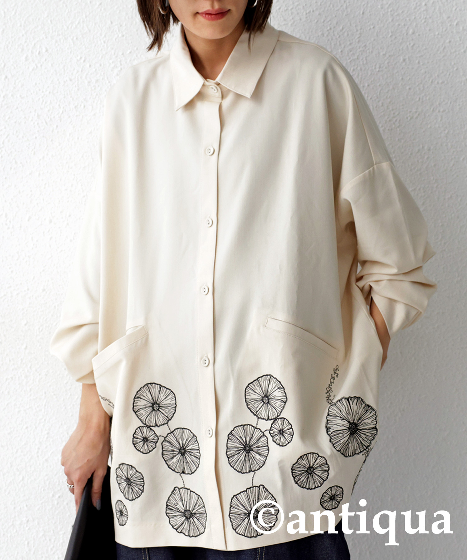刺繍シャツ 半袖鶏刺繍シャツ BLACK – GXX