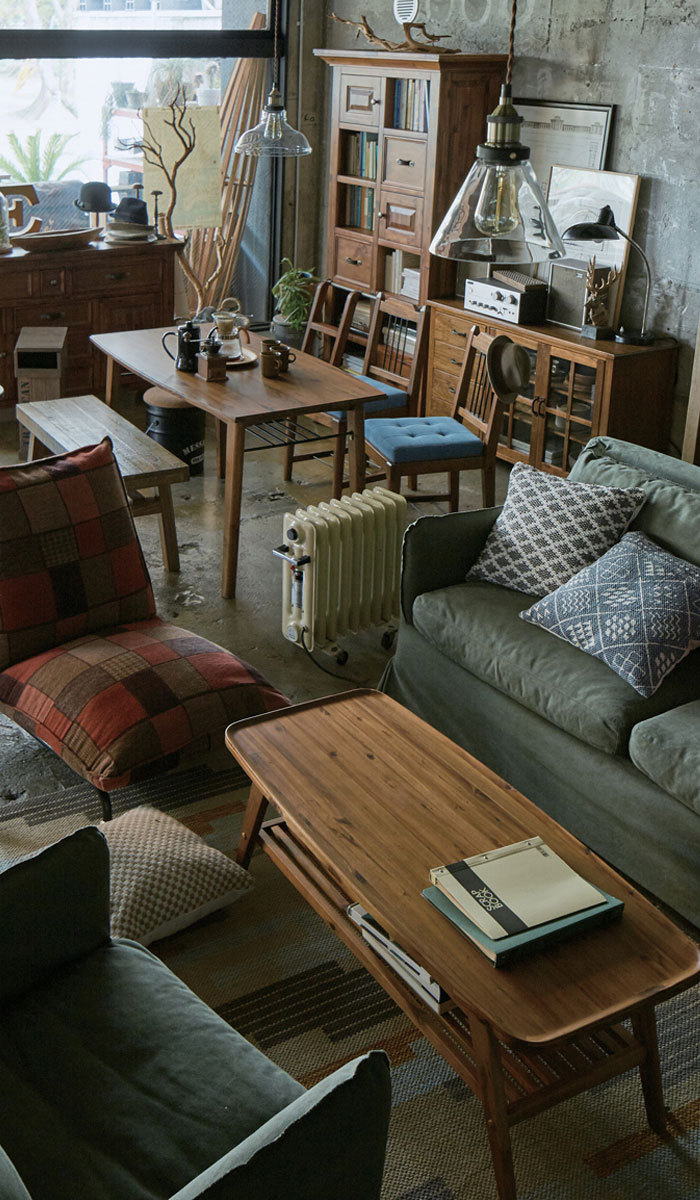 【送料無料】デニム座面 チェア 天然木 アイアン 北欧風 椅子・メール便不可【DRS】