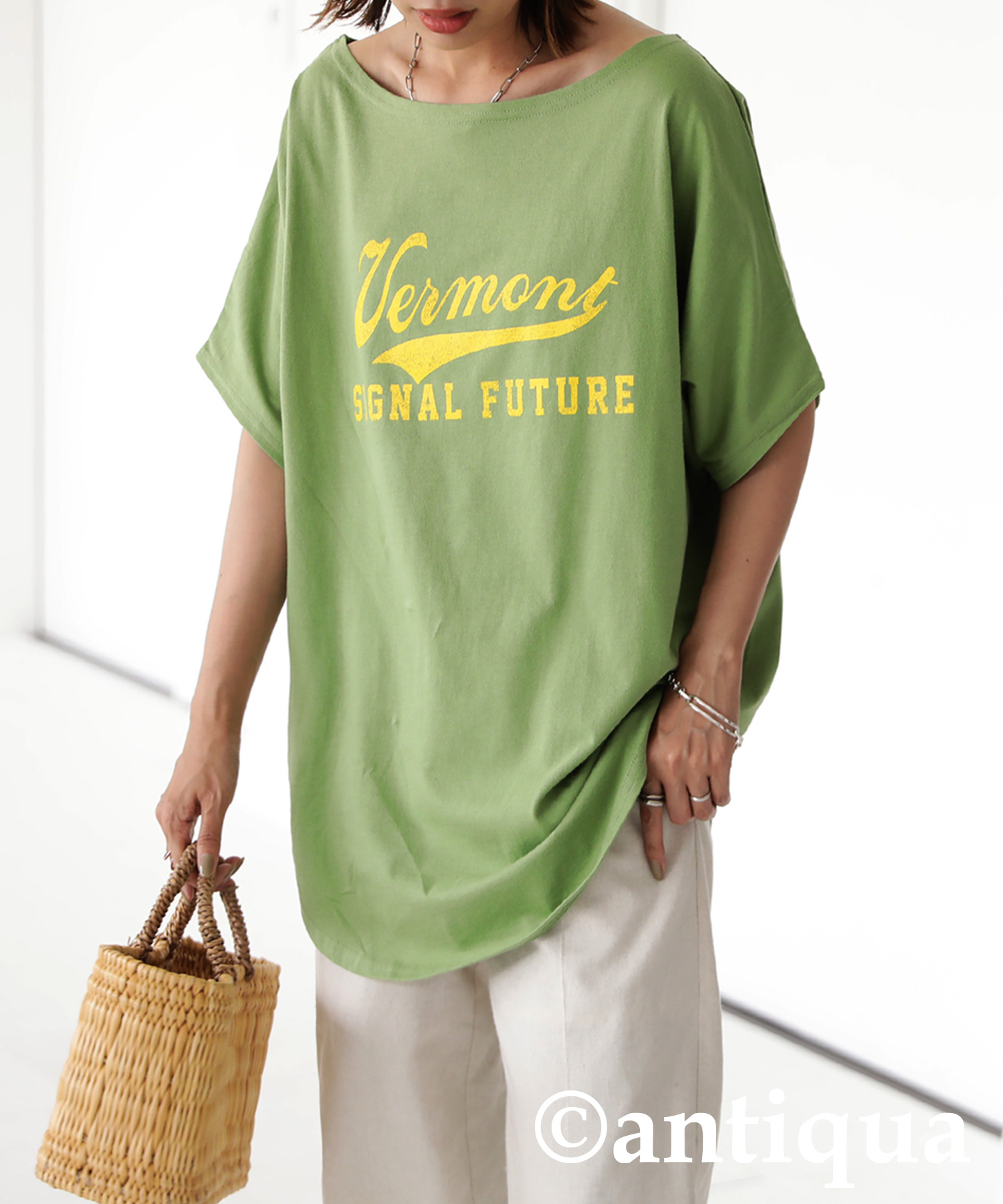ドルマンレタリングT シャツ（Tシャツ/カットソー）｜KsG