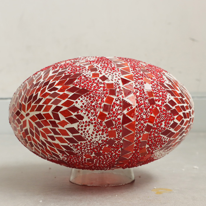 モザイクガラス トルコランプ オーバル L ライト 送料無料・メール便