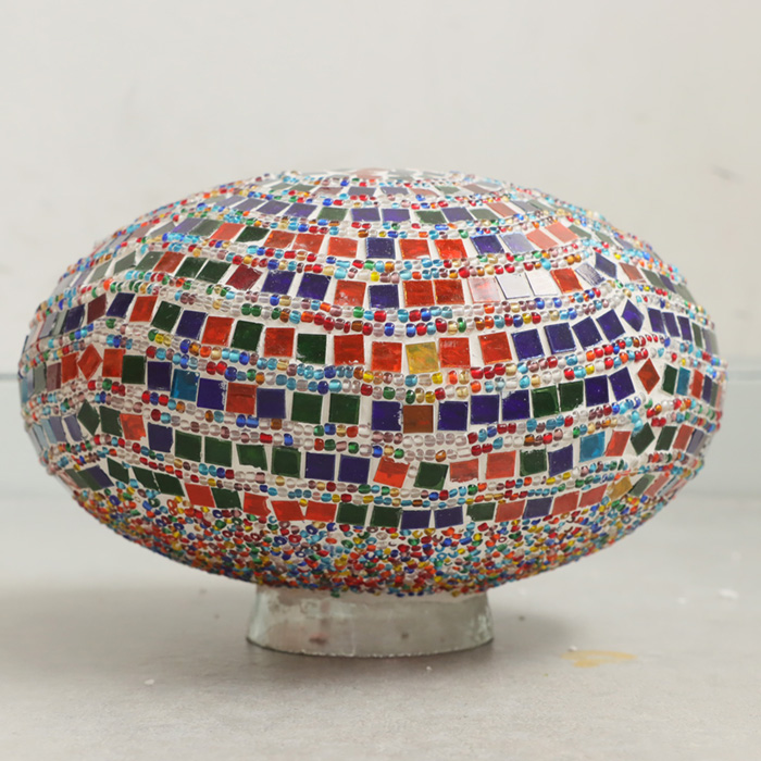 モザイクガラス トルコランプ オーバル L ライト 送料無料・メール便