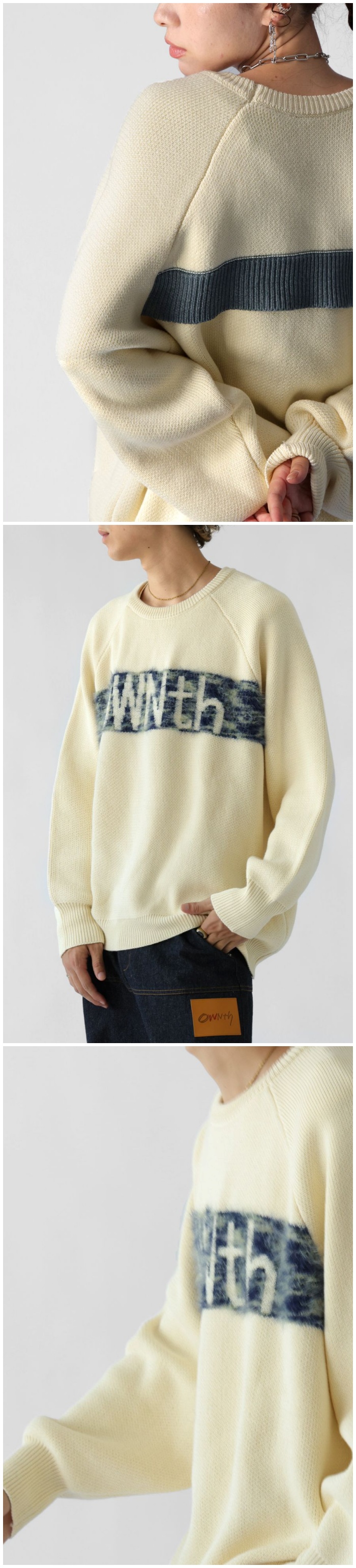 antiqua（アンティカ） ファーロゴニット ユニセックス トップス