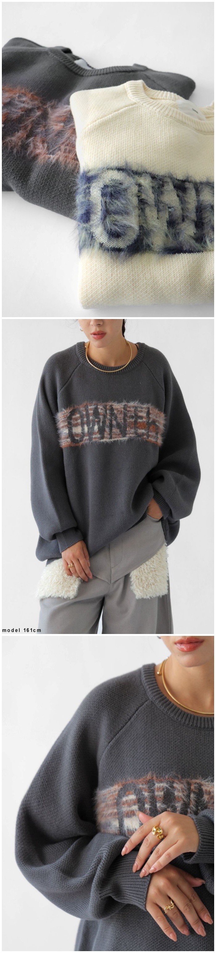 antiqua（アンティカ） ファーロゴニット ユニセックス トップス