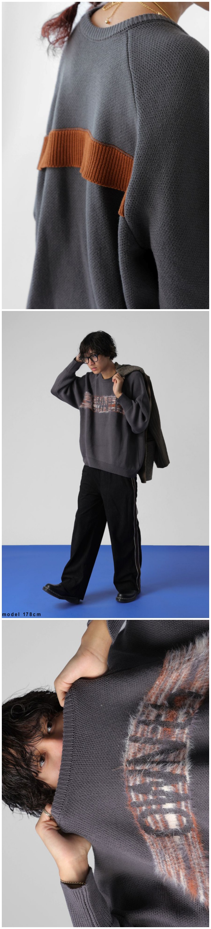 antiqua（アンティカ） ファーロゴニット ユニセックス トップス