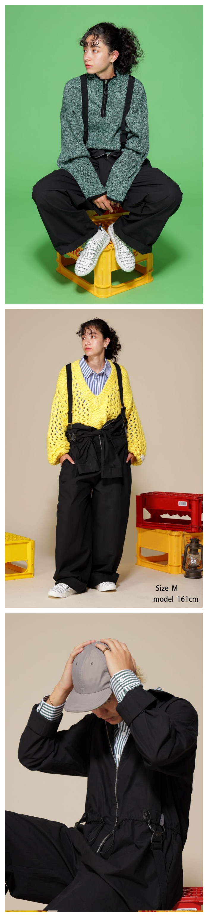 antiqua（アンティカ） サスペンダー ジャンプスーツ メンズ 綿100