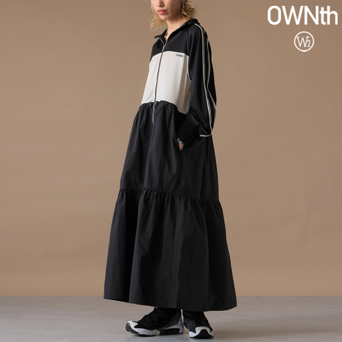 袖ファー切替Aラインワンピース CELFORD（セルフォード）の「◇裾ファー切替Aラインワンピース