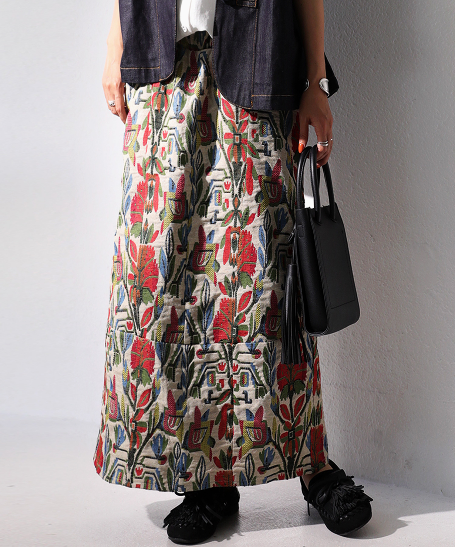 ゴブラン織り花柄スカートの商品一覧 通販 - Yahoo!ショッピング